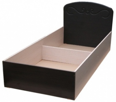 Кровать с фрезерованно спинкой мдф с рисунком